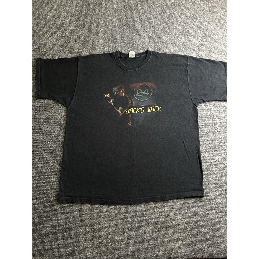 Mens 2002 24 Jack's Back Tour Graphic T-Shirt Black, Size 2XL